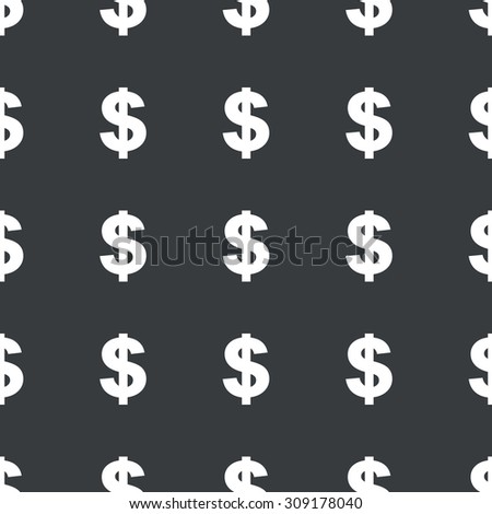 White dollar symbol repeated on black background