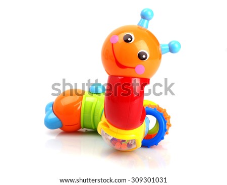 Colorful worm toy for children