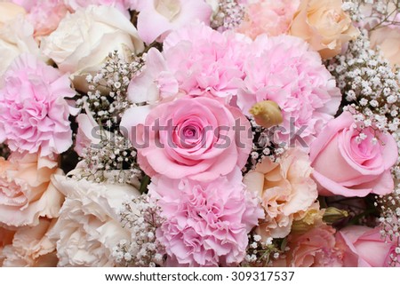 background of flower bouquets