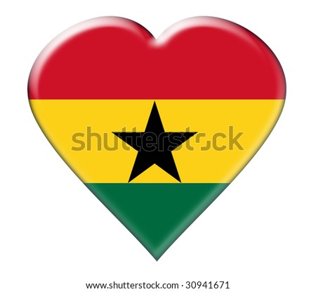 Icon of Ghana. Illustration over white background
