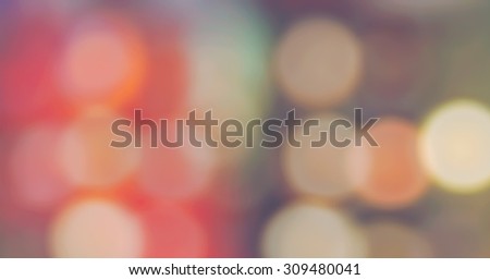 Blur image of street traffic light bokeh for you applied celebrities and another
