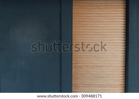 Door in the Blue Brick Wall