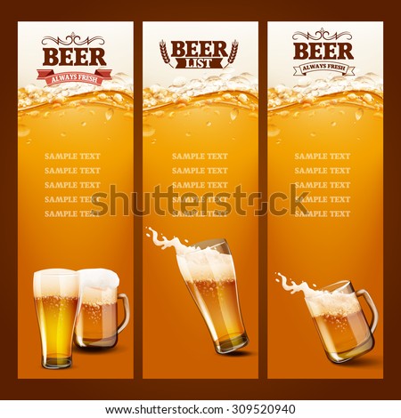 beer list for bar Royalty-Free Stock Photo #309520940