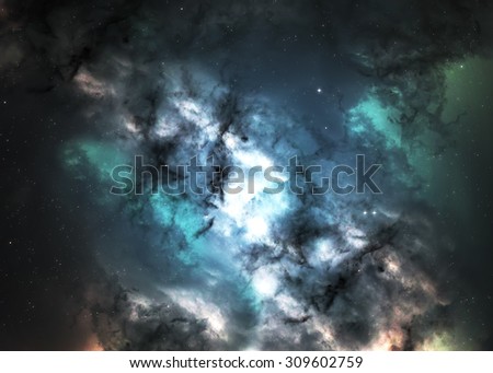 Star field in  deep space many light years far from the Earth. Elements of this image furnished by NASA