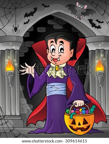 Halloween vampire theme image 7 - eps10 vector illustration.