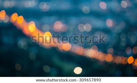 Blurred background Out of Focus City Lights, Bokeh