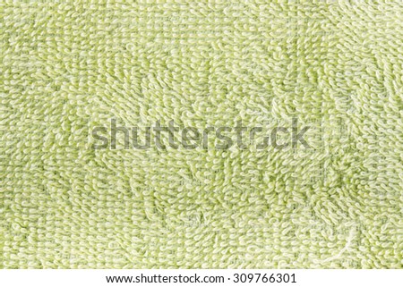 the structure of a green towel for a background