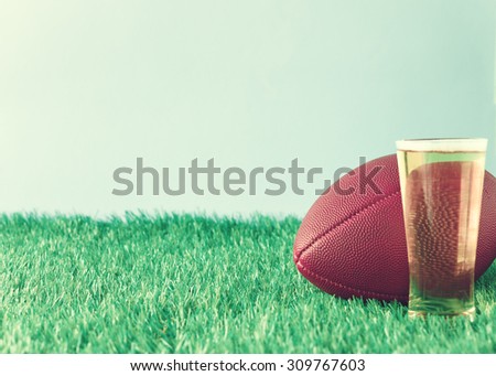 Football over grass
