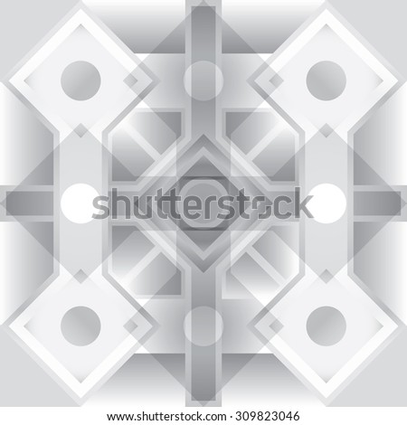 Vector background with geometric elements with gradient objects. It can be used as a seamless pattern.