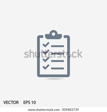 checklist icon. One of set web icons Royalty-Free Stock Photo #309883739