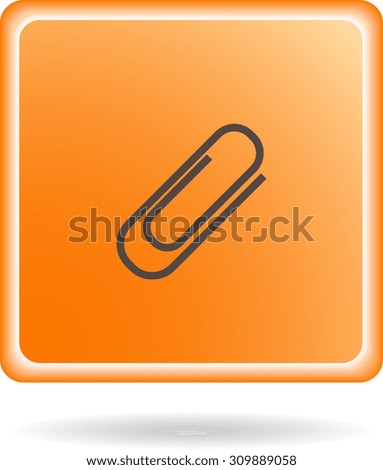 paperclip icon, button