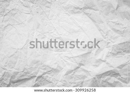 Natural recycled paper or paperwork closeup newspaper of wrinkle texture shiny work sheet. Have art light tone grey and white adorn wallpaper copy space.