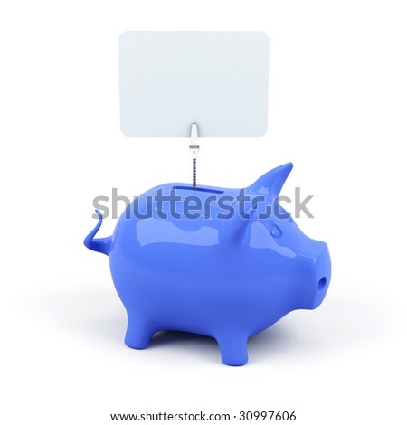 Piggy bank. 3d image.