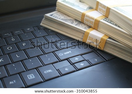 Online money stock photo