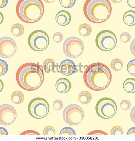 pastel Circle Seamless Pattern vector
