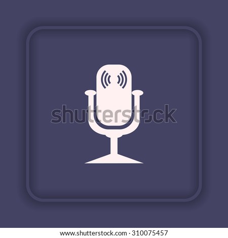 Microphone. Voice recording. icon. vector design
