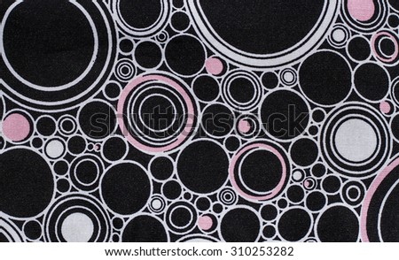 Abstract dot pattern fabric close up background.