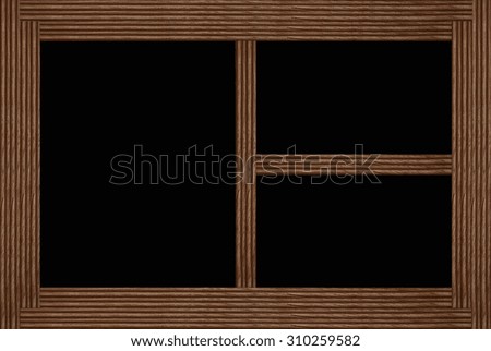 Old rustic picture frame. Wood picture frame background