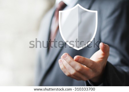 Button shield security virus icon business online sign