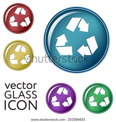 recycle icon. Environmental icon arrow