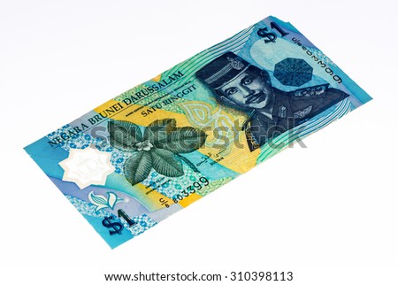1 dollar bank note of Brunei.