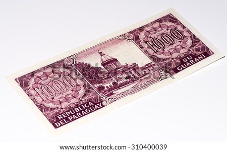 1000 Paraguyan guarani, the national currency of Paraguay