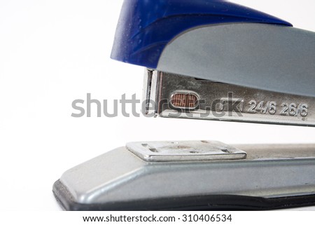 Staple shown from closer on a white background.