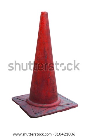 traffic cone : warning sign construction site work