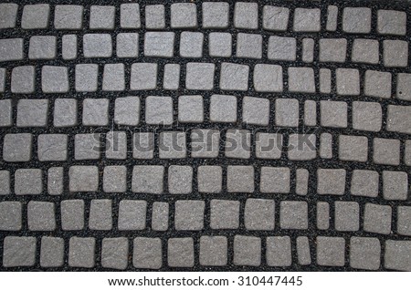 Cobble square stone background