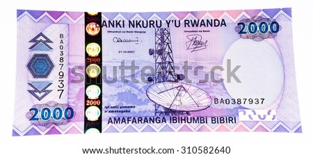2000 Rwandan francs of Rwanda. Rwandan francs is the national currency of Rwanda