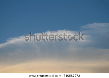 Nature cloudscape with blue sky and white cloud