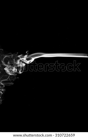 Abstract black smoke on white background, smoke background,black ink background,B&W,Movement of smoke