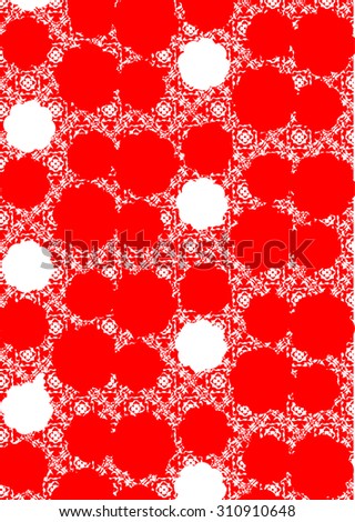 Red color stain background seamless pattern. For fashion and graphic background. Fabric with wallpaper pattern