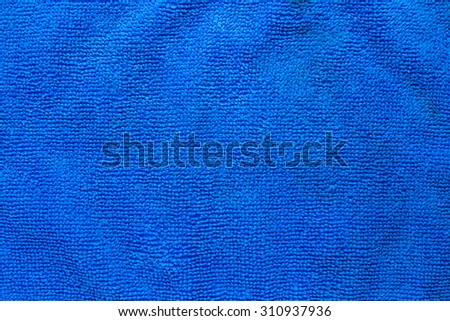 Blue microfiber cloth texture Royalty-Free Stock Photo #310937936