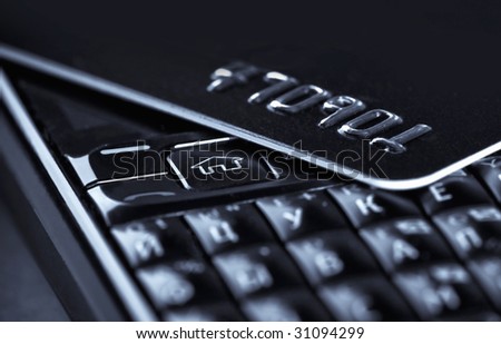 mobile phone and credit card Royalty-Free Stock Photo #31094299