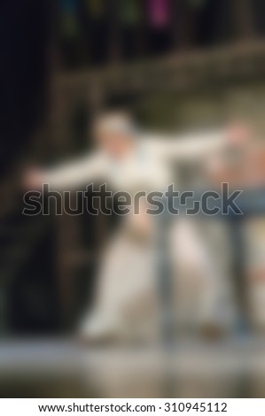 Theatre play theme creative abstract blur background with bokeh effect