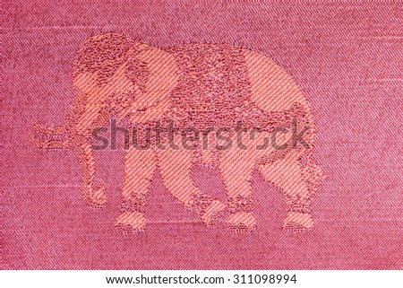 Abstract background stripe pattern fabric elephant.