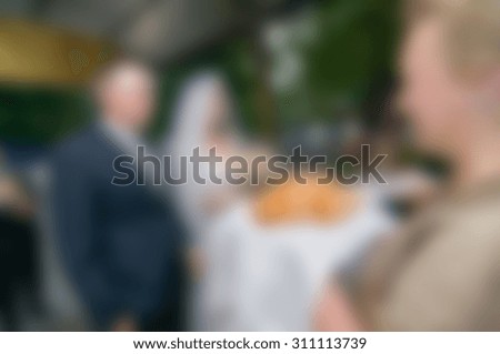Wedding day theme creative abstract blur background with bokeh effect