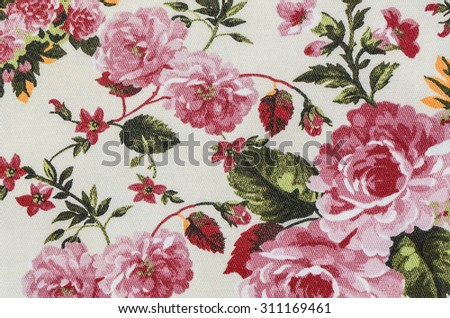 Sweet and lovely flower design in textile / Abstract background / Simple and decent attire for all occasion