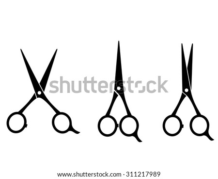 isolated cutting scissors icon on white background