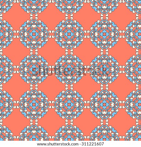 abstract seamless vector pattern. retro geometric vector background