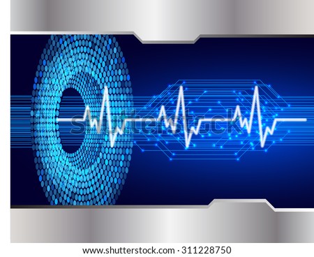 Dark blue color Light Abstract Technology background for computer graphic website internet and business. circuit. vector illustration. infographics. motion move blur.neon. pulse heart. wave