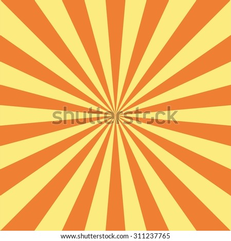 Orange rays on yellow background. Vector. Background. Illustration. EPS10