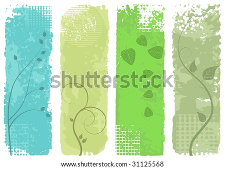 four banners - vector set