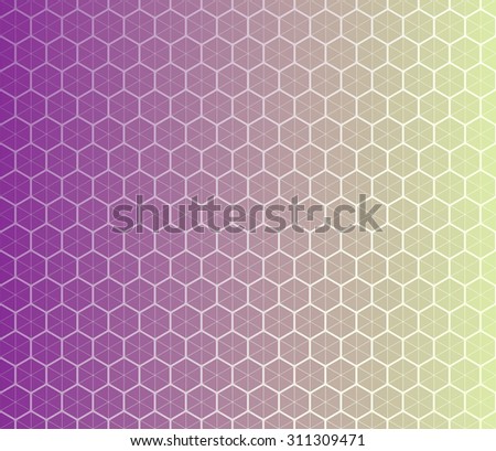 Honeycomb inspired abstract geometric background of hexagons and triangles in pastel colors