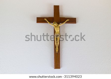 Jesus Christ isolated on white background. Easter concept.