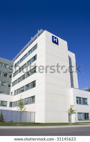 Modern hospital