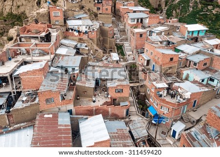 Roofs of La Paz, Bolivia