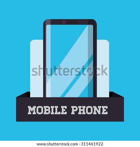 Mobile Phone digital design, vector illustration 10 eps graphic