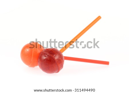 lollipop candy isolated on white background
